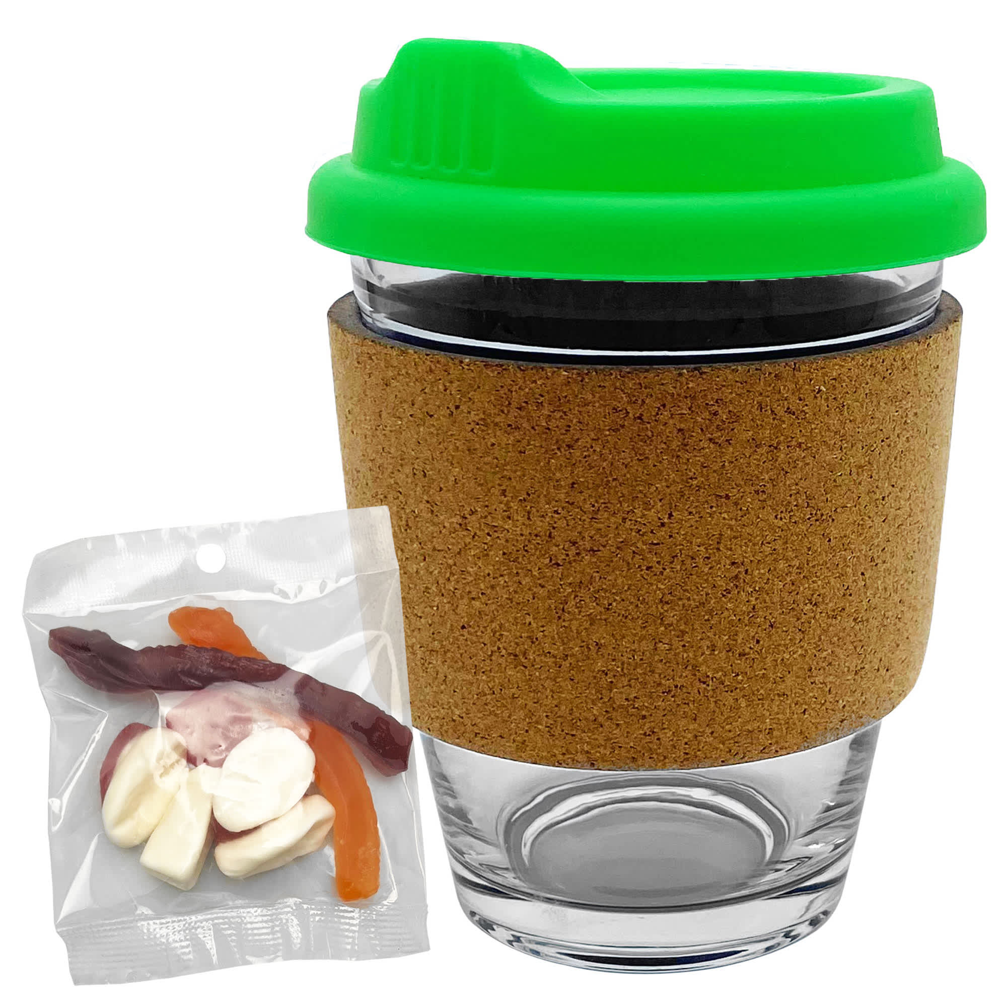 Jelly Party Mix in Cork Band Glass Coffee Cup - PM005 Image