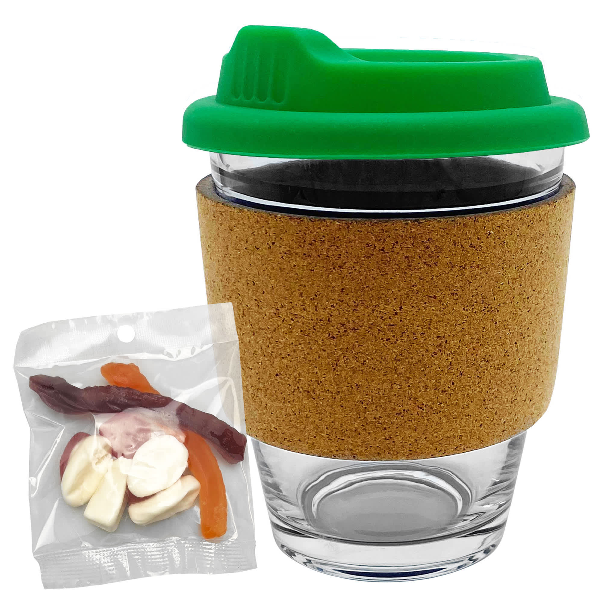 Jelly Party Mix in Cork Band Glass Coffee Cup - PM005 Image