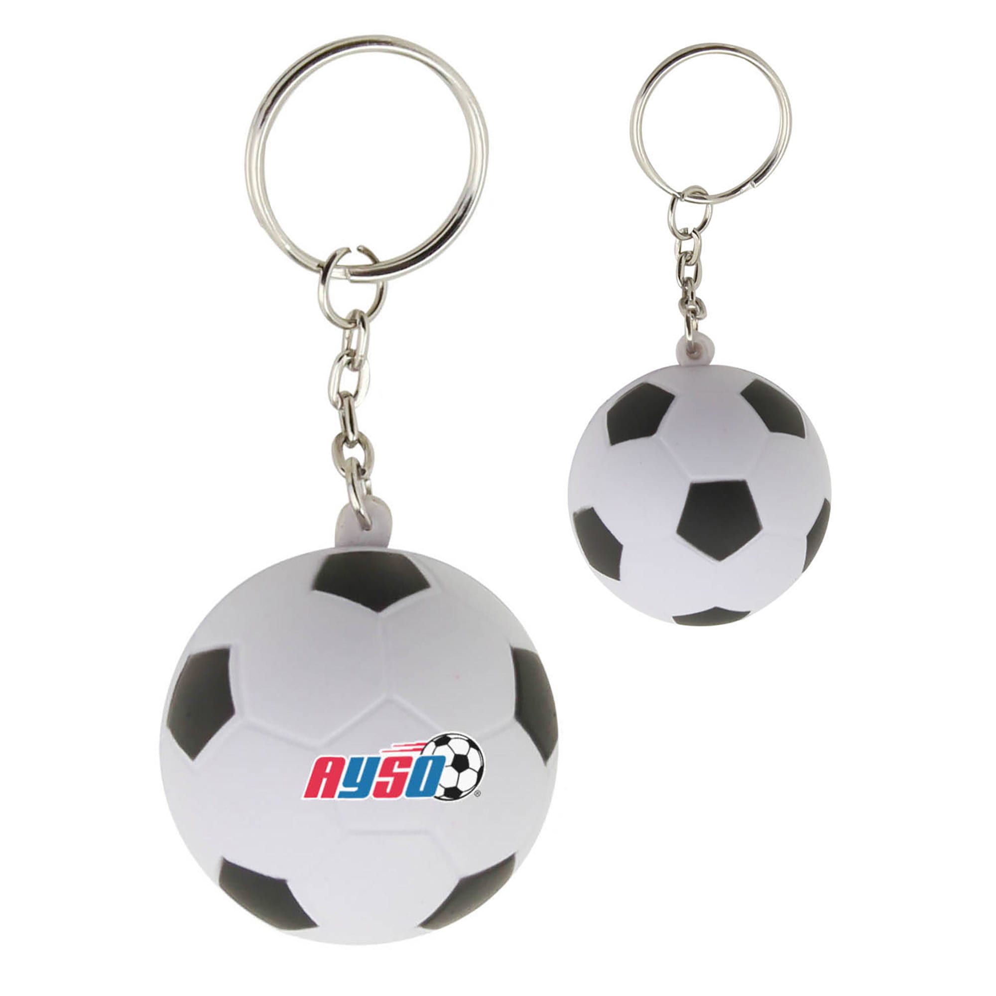 Stress Soccer Ball Key Ring - image 1