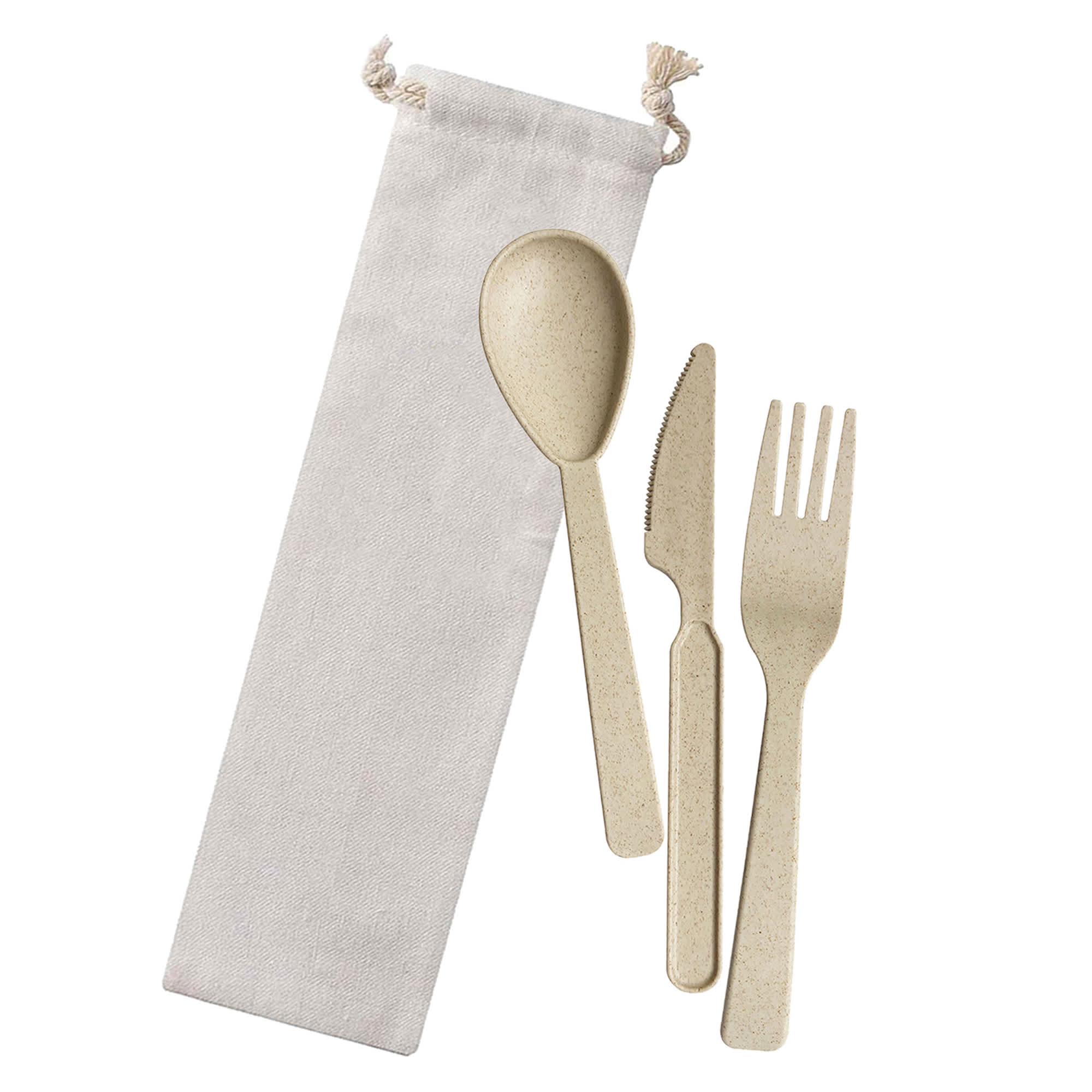Wheat Straw Utensils In Bag - UTS002 Image