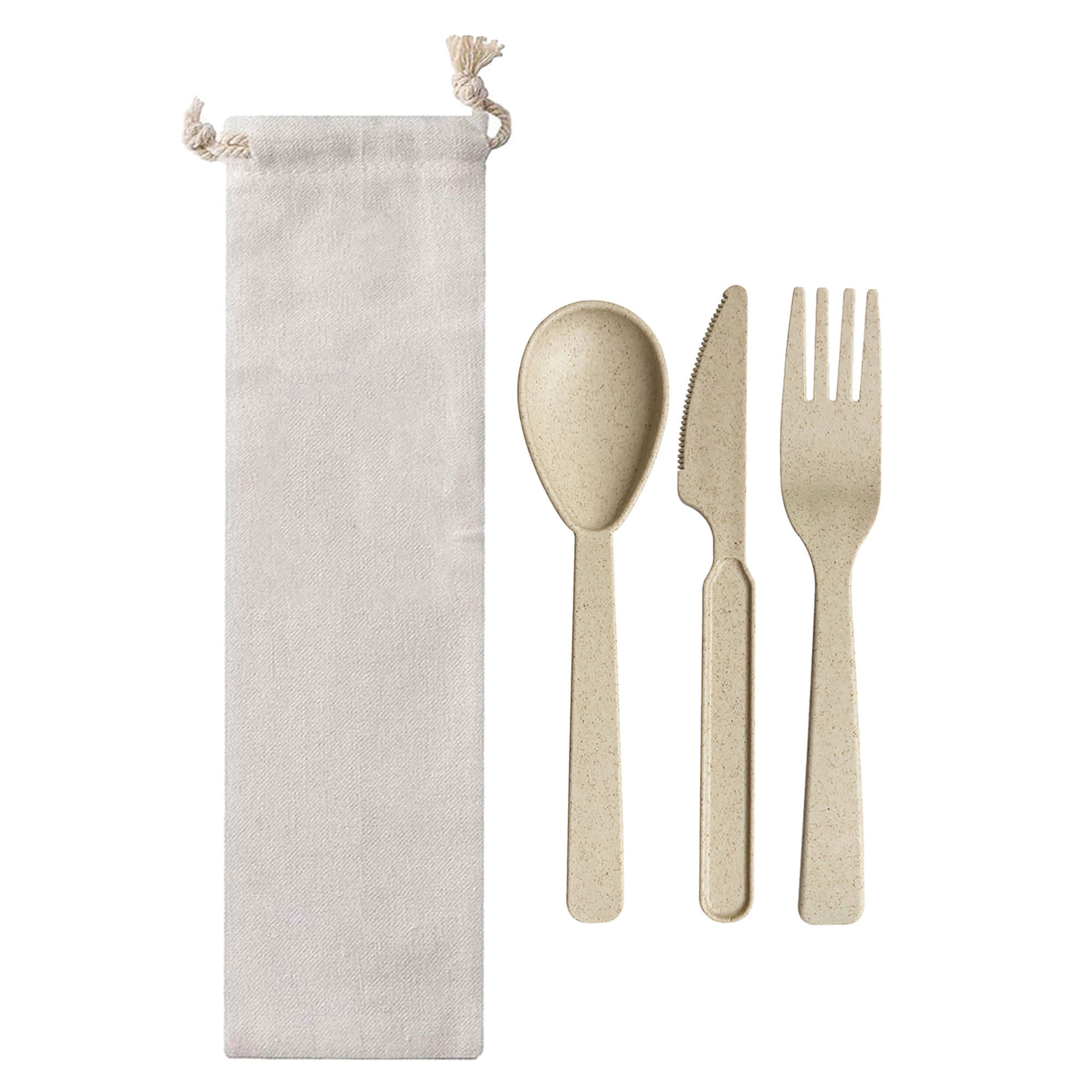 Wheat Straw Utensils In Bag - UTS002 Image