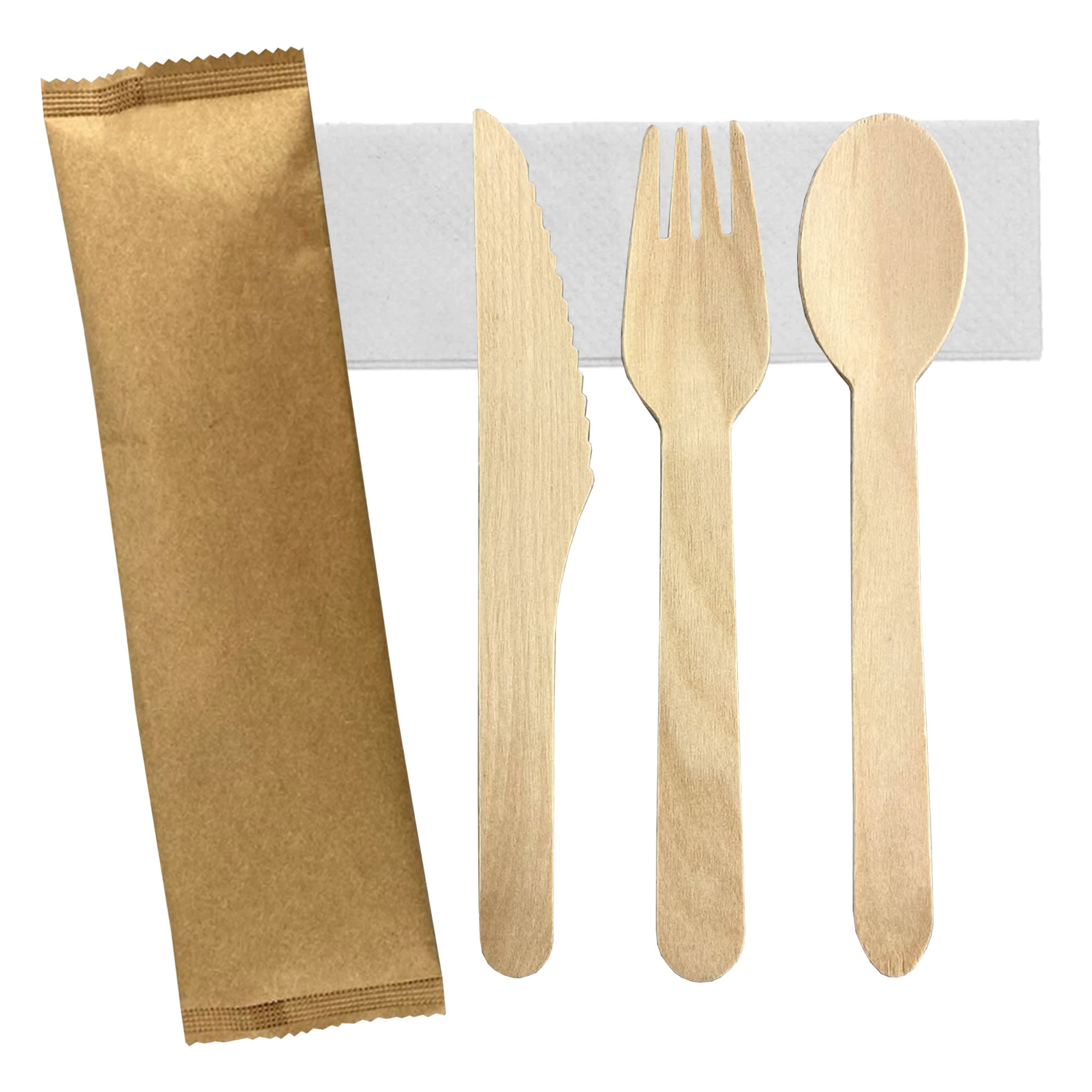 3pcs Wooden Cutlery Set - image 2