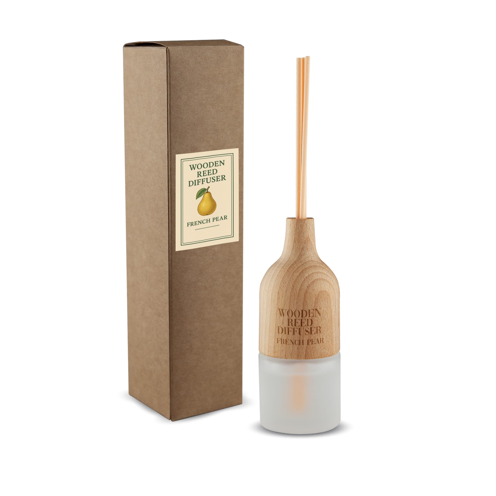 Alternative view of Wooden Reed Diffuser – 30ml