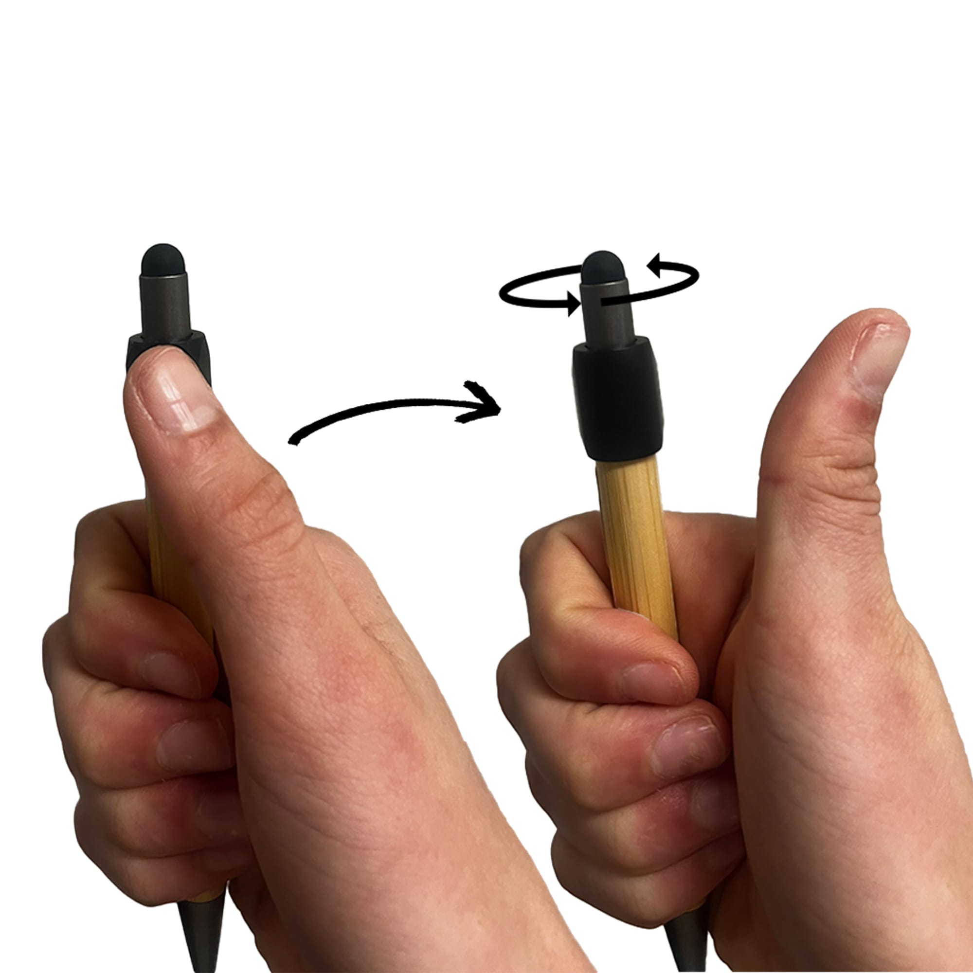 Fidget Spinner Bamboo Stylus Pen