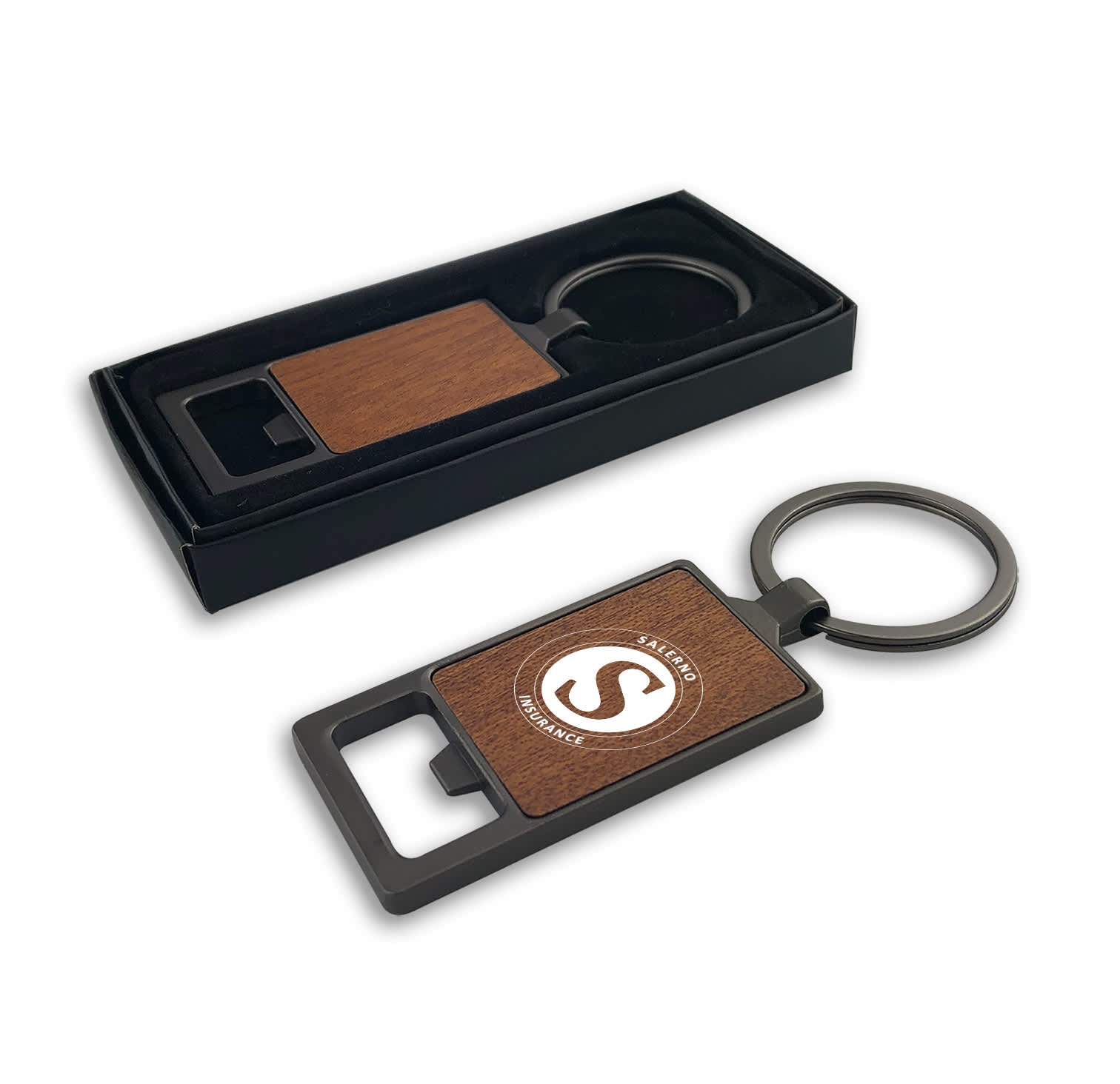 Alternative view of Autumn Wood Bottle Opener – Square