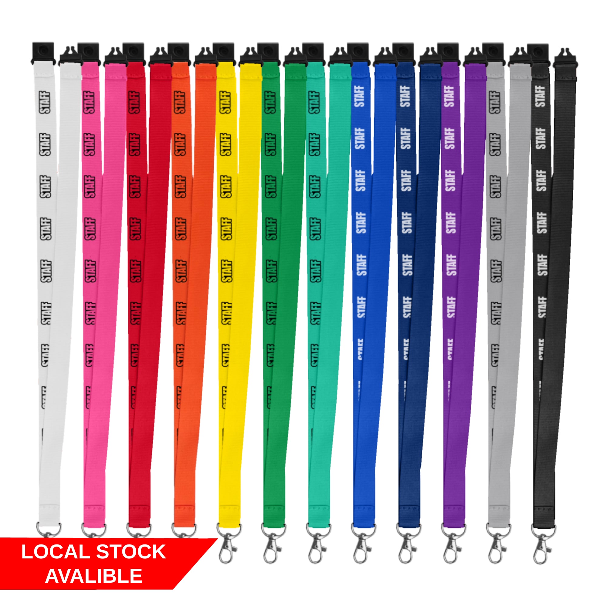 Polyester Lanyards – 20mm (Local Stock)