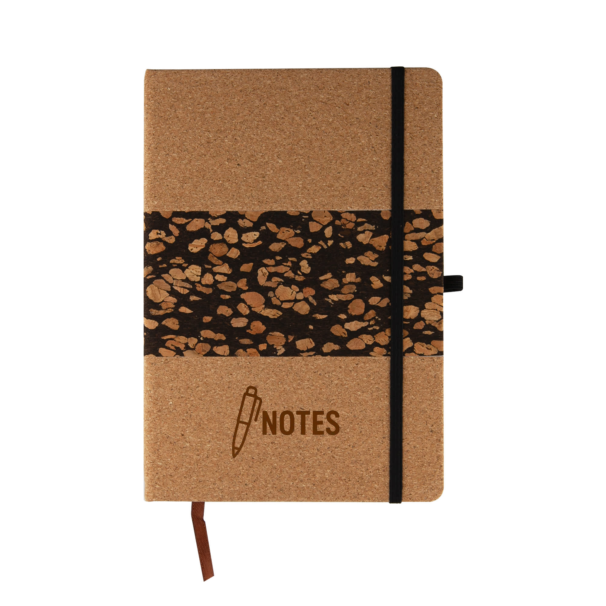 Alternative view of Cork and Coffee Grounds Notebook