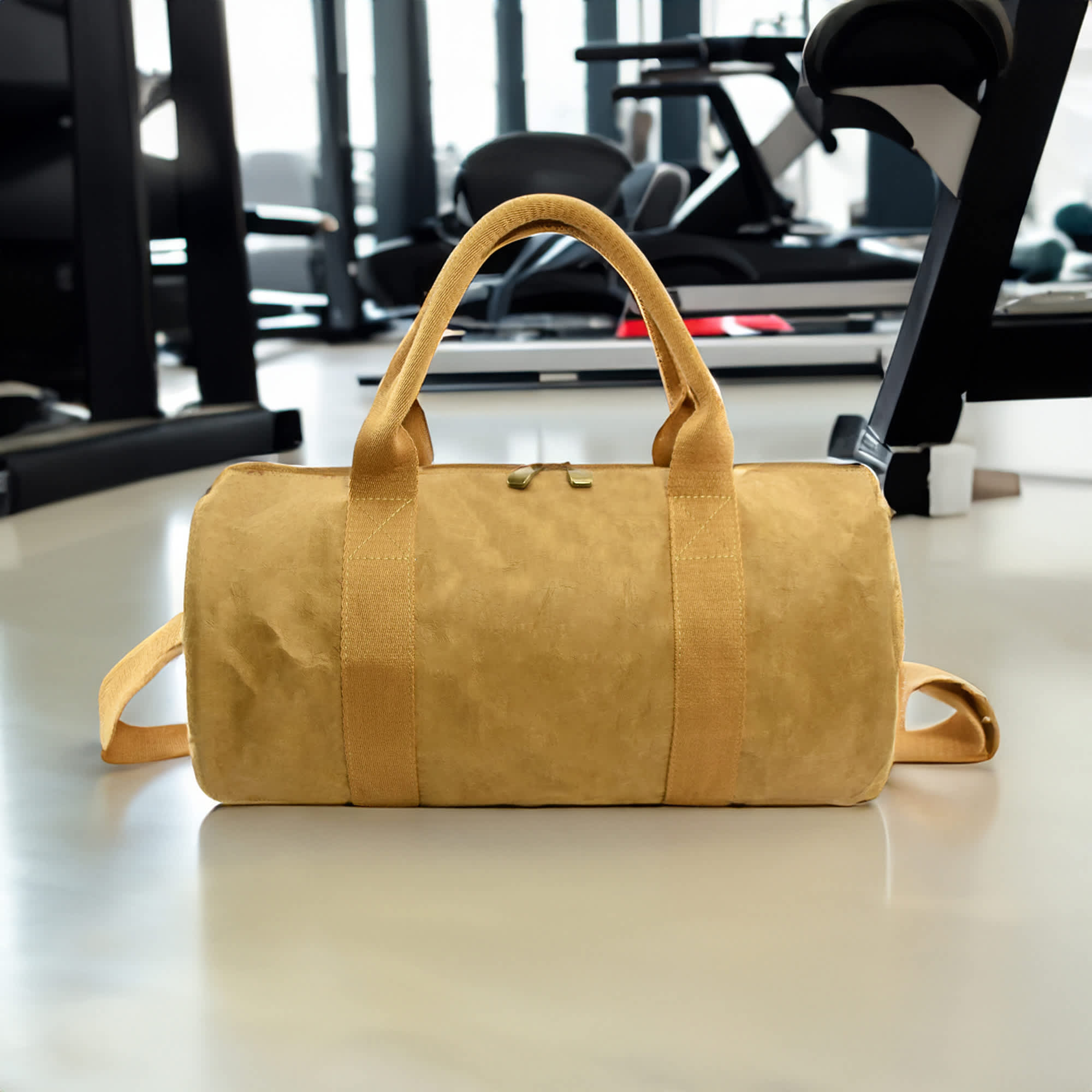 Manila Kraft Paper Duffle Bag - PPB032 Image