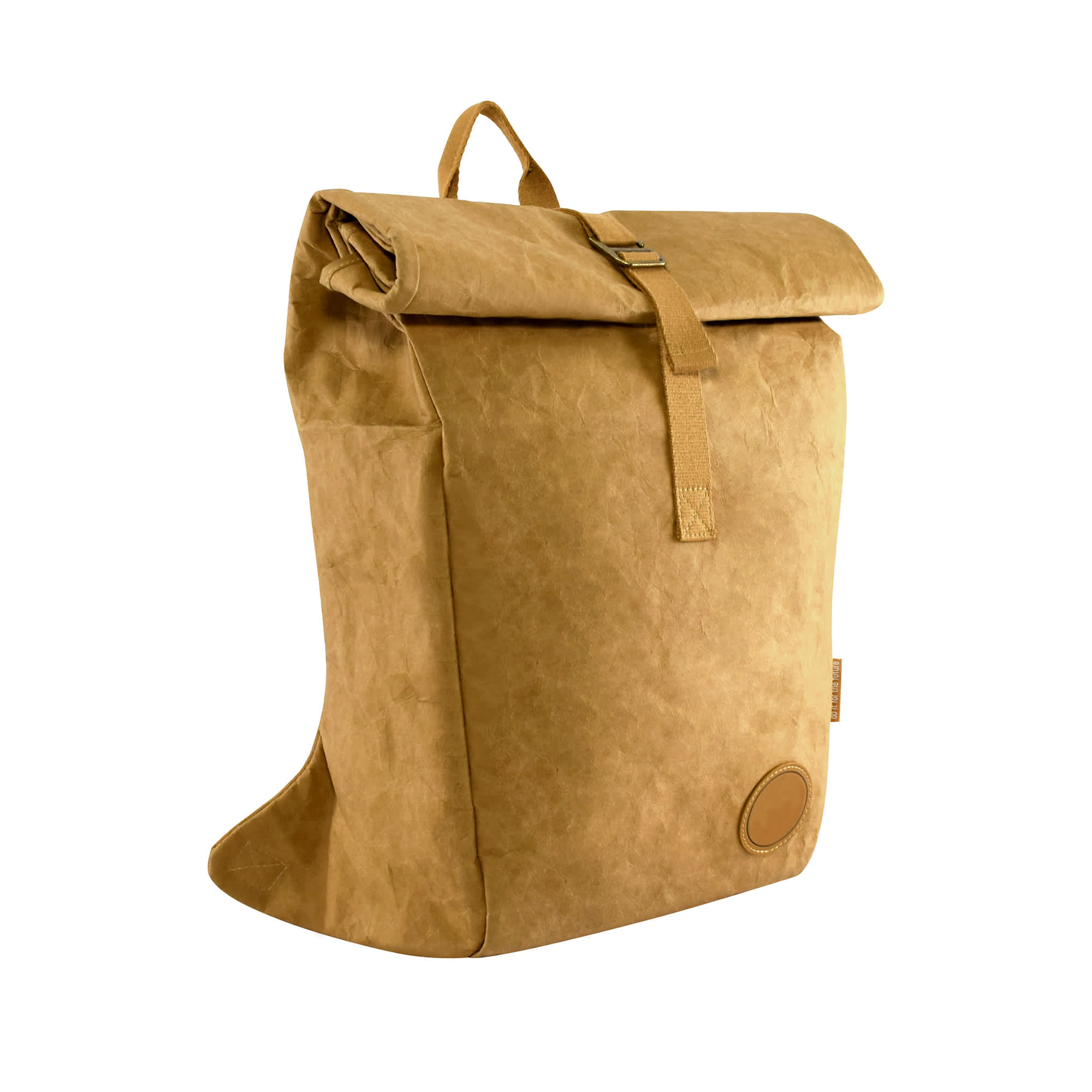 Green Leaf Kraft Paper Laptop Backpack