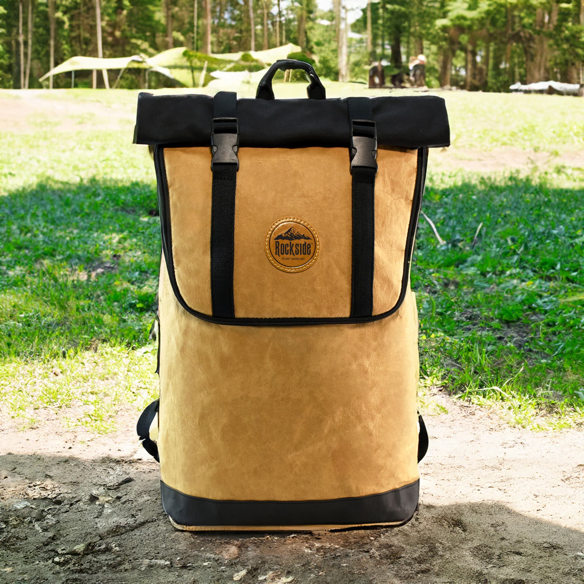 Village Kraft Paper Laptop Backpack - PPB055 Image