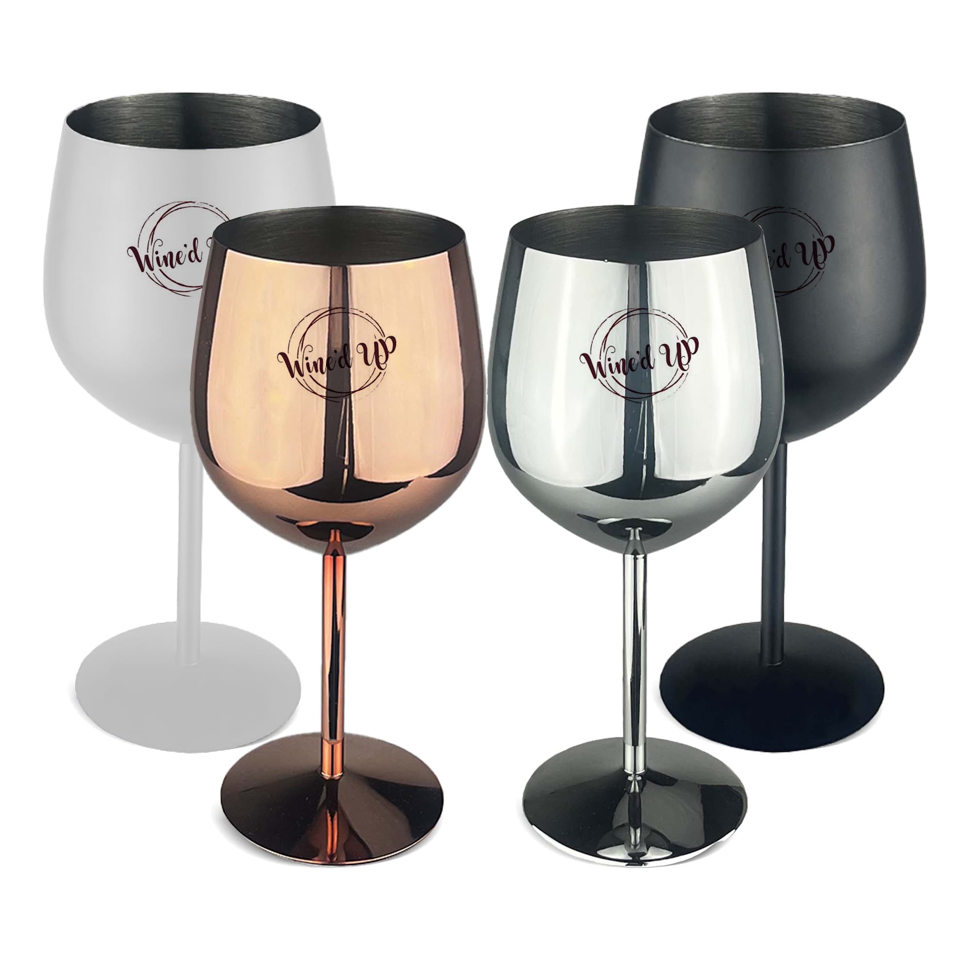 Alternative view of Bella Stainless Steel Wine Glass