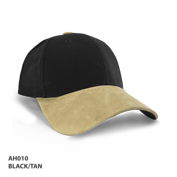 Heavy Brushed Cotton Suede Peak Cap