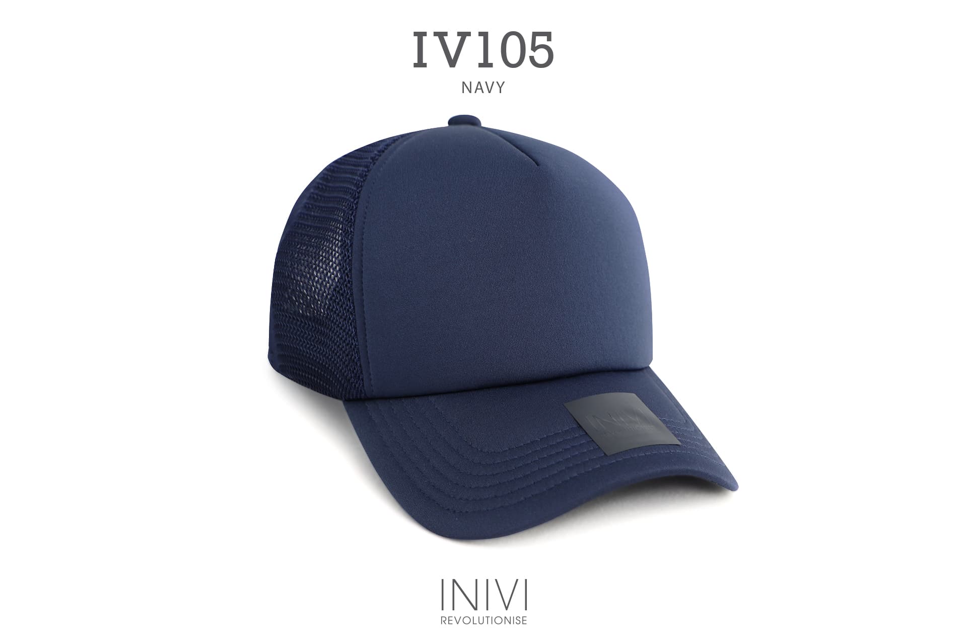 INIVI CLASSIC TRUCKER WITH SEAMLESS MESH - SNAPBACK
