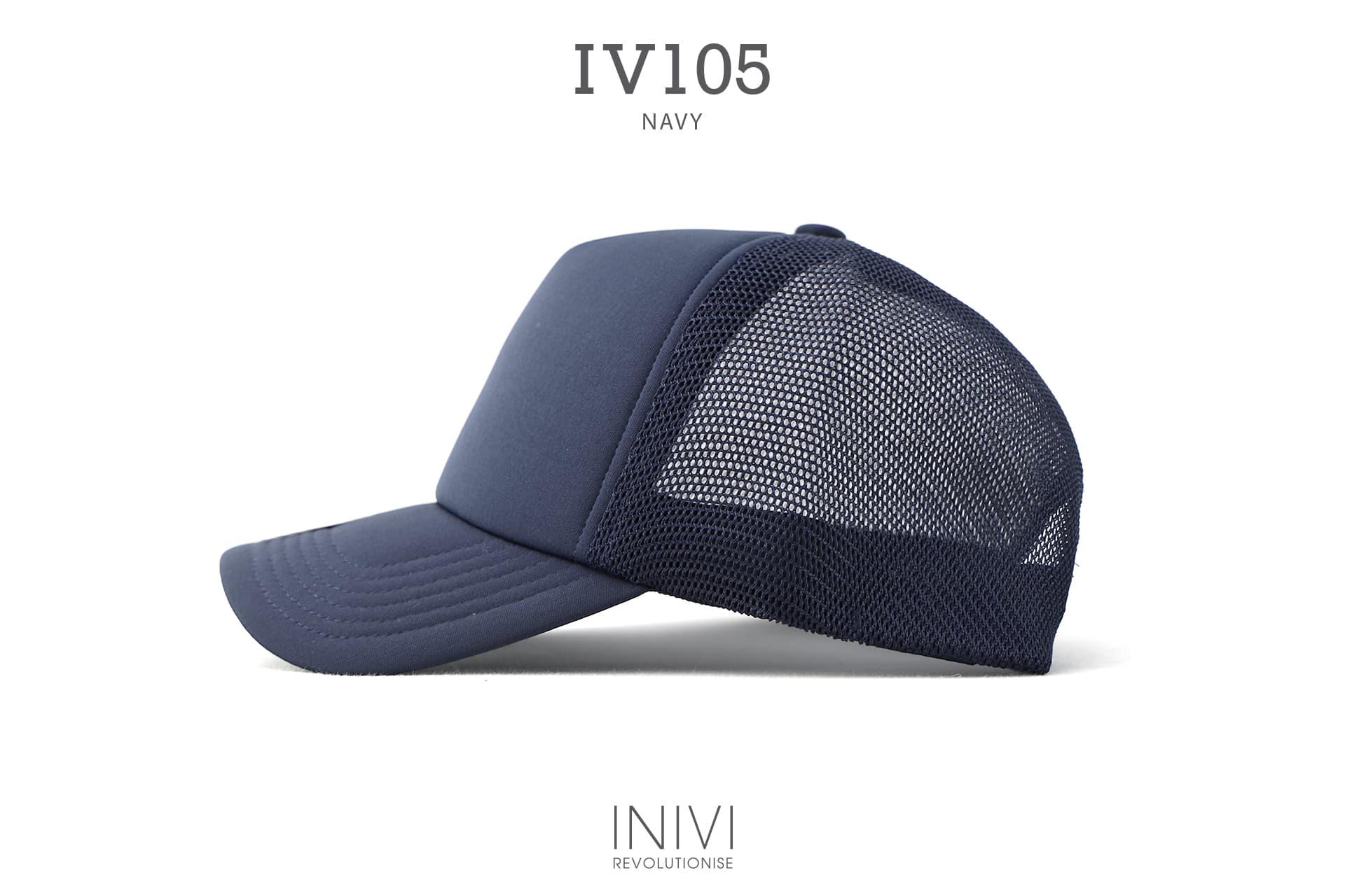 INIVI CLASSIC TRUCKER WITH SEAMLESS MESH - SNAPBACK