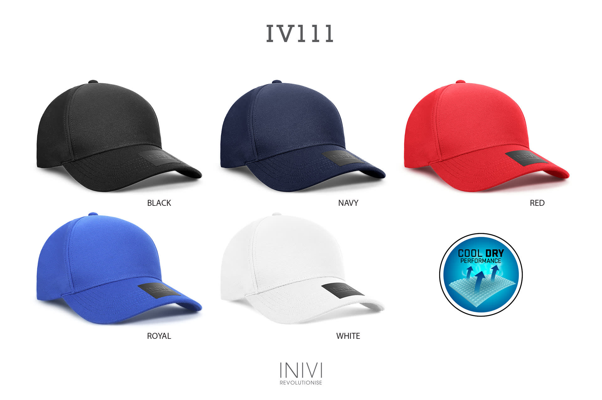 INIVI SEAMLESS 2 PANEL COOL DRY - SNAPBACK