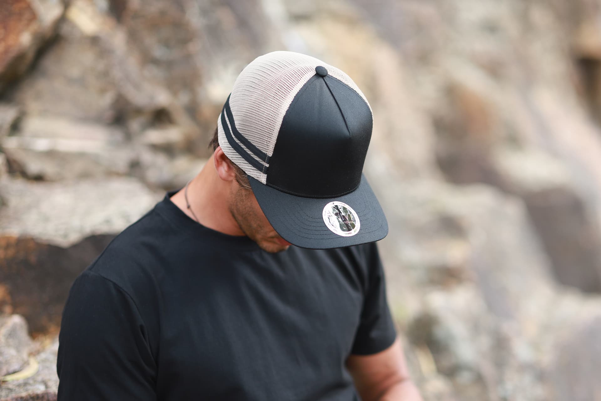 INIVI SEAMLESS SIDE AND BACK PANEL POLYCOTTON/MESH - SNAPBACK