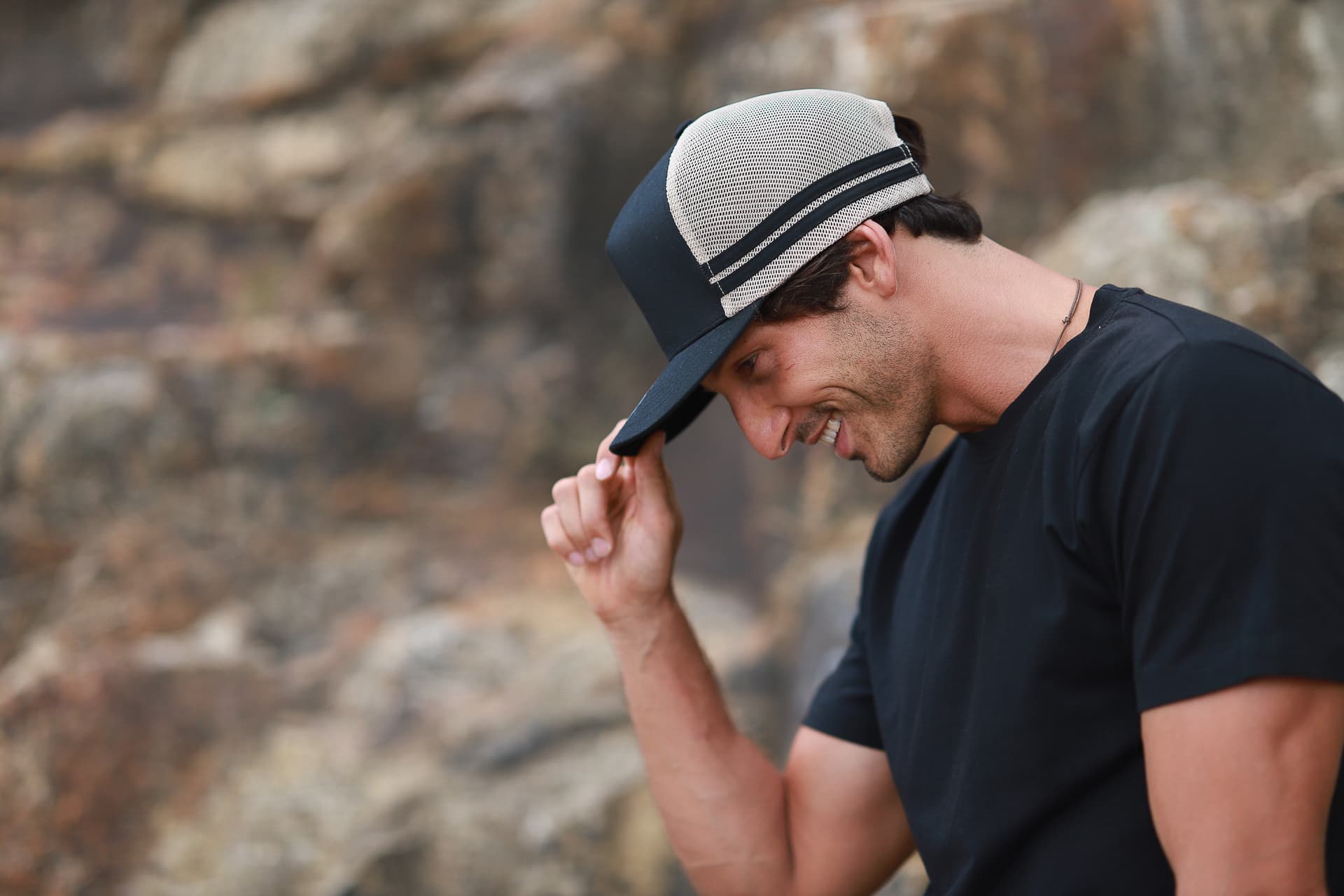 INIVI SEAMLESS SIDE AND BACK PANEL POLYCOTTON/MESH - SNAPBACK