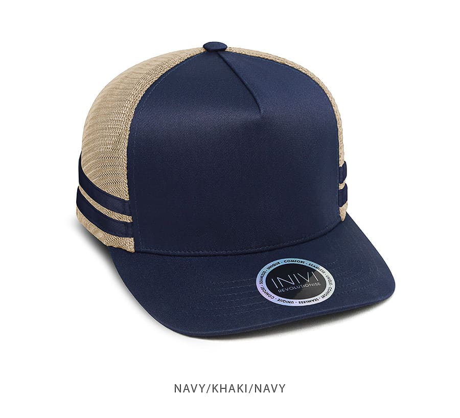 INIVI SEAMLESS SIDE AND BACK PANEL POLYCOTTON/MESH - SNAPBACK