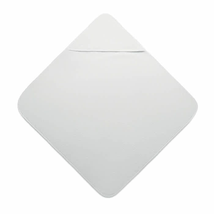 A diamond-shaped product with a smooth white surface, featuring a folded corner. It has a simple design and no visible branding.