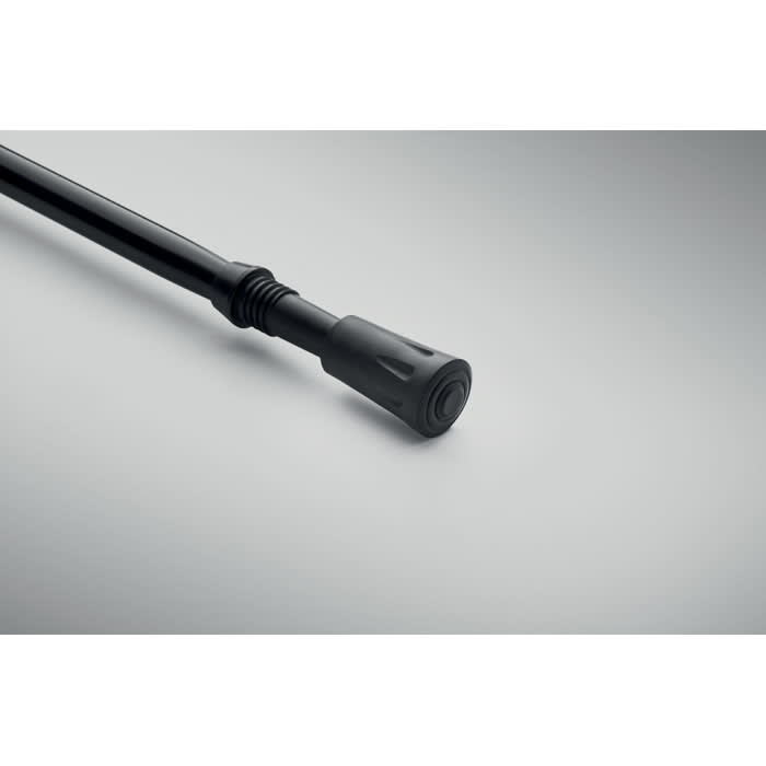 A drink bottle spout in black, featuring a textured nozzle and a smooth cylindrical body.