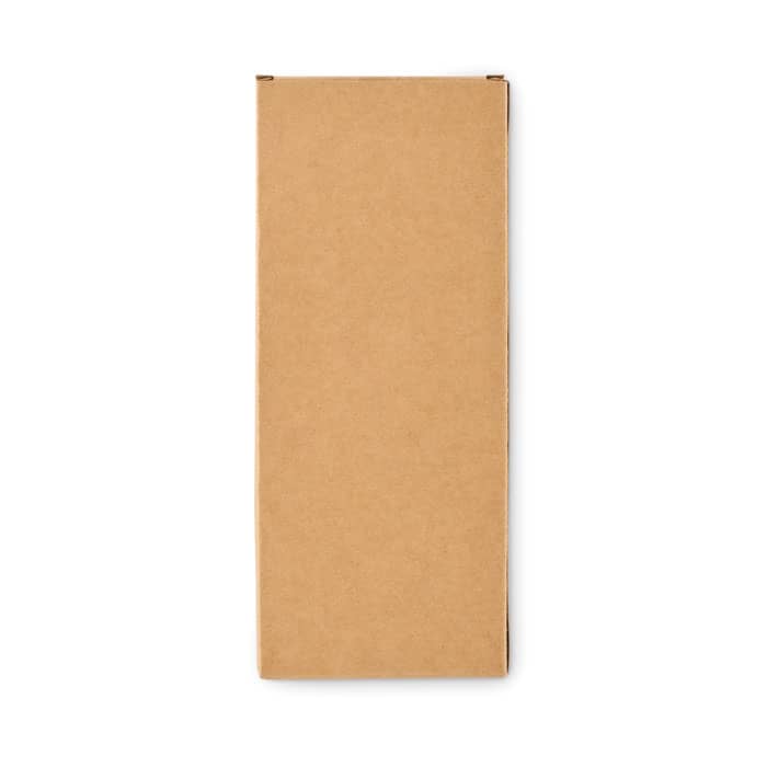 A plain brown cardboard box, rectangular in shape, with no visible branding or additional features.
