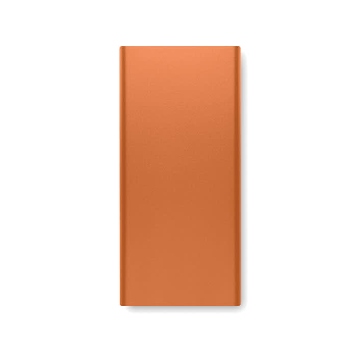 A drink bottle in a sleek, matte orange finish. Features a minimalist design with a logo.