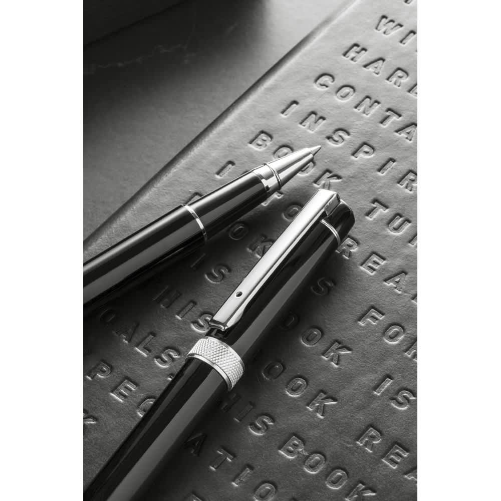 Douro – Metal rollerball and ballpoint set with clip
