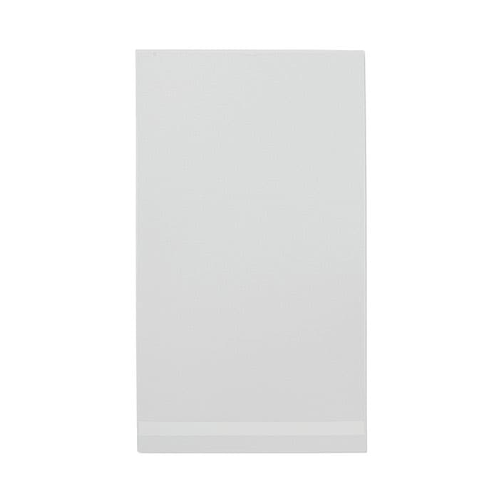 A blank, white promotional product with a smooth surface, featuring a subtle texture and no visible branding.