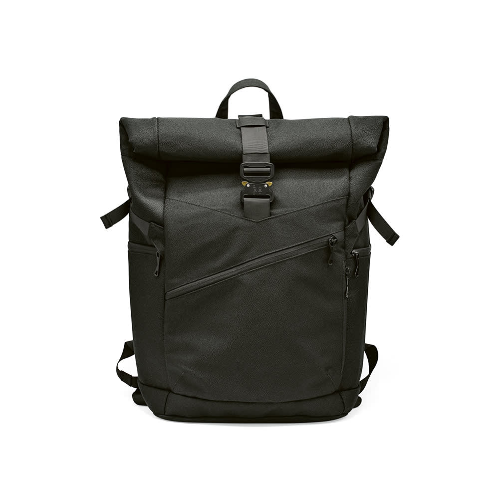 Coloma Backpack 28L rPET. Roll top closure. Fits 17" laptop promotional product