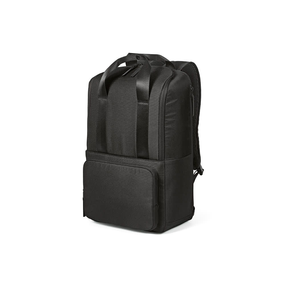 Bucharest Backpack 18L rPET. Front pocket. Fits 15.6" Laptop promotional product