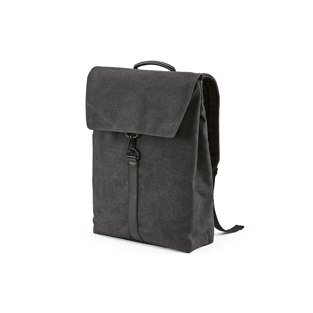 Prague Backpack 25L rCotton. Hook closure. Fits 17" laptop promotional product