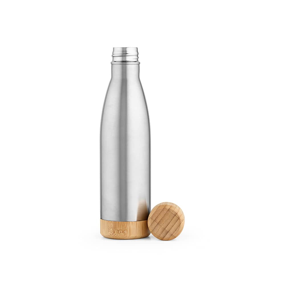 Rio Grande Bottle rSS and Bamboo 530ml. Double wall and Leakproof promotional product