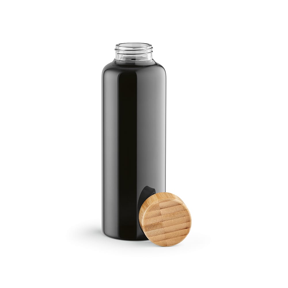 Indus Bottle Borosilicate Glass and Bamboo lid 510 ml. Leakproof promotional product