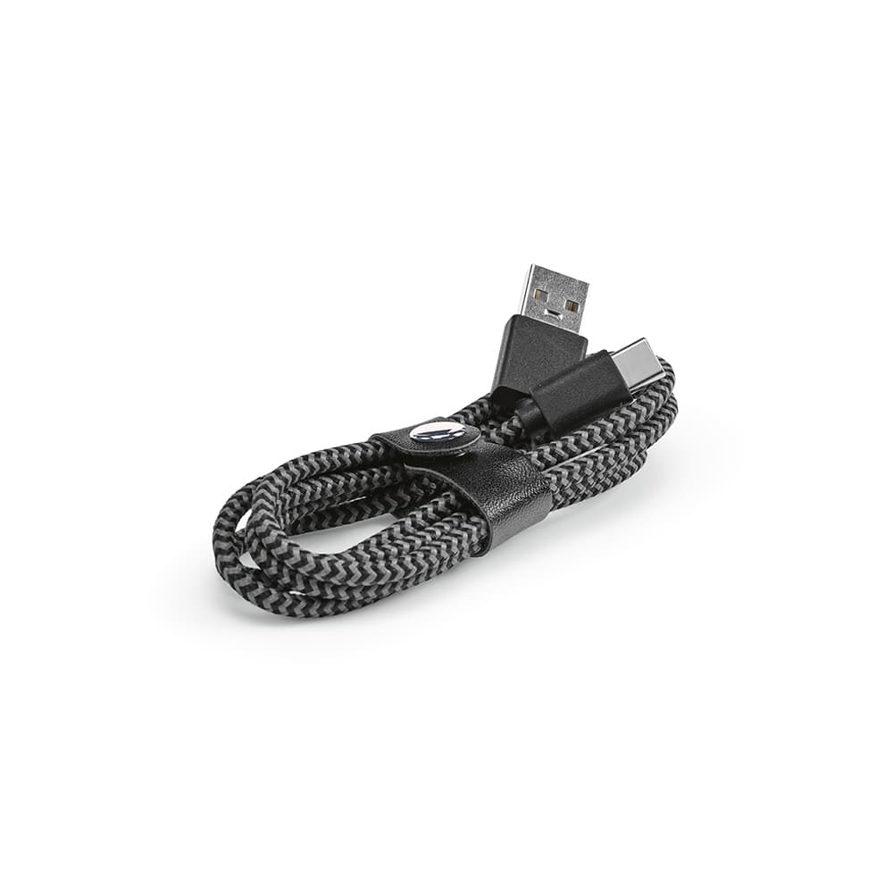 Leibniz Cable rPET. 1m USB-A to USB-C. Fast Charge promotional product