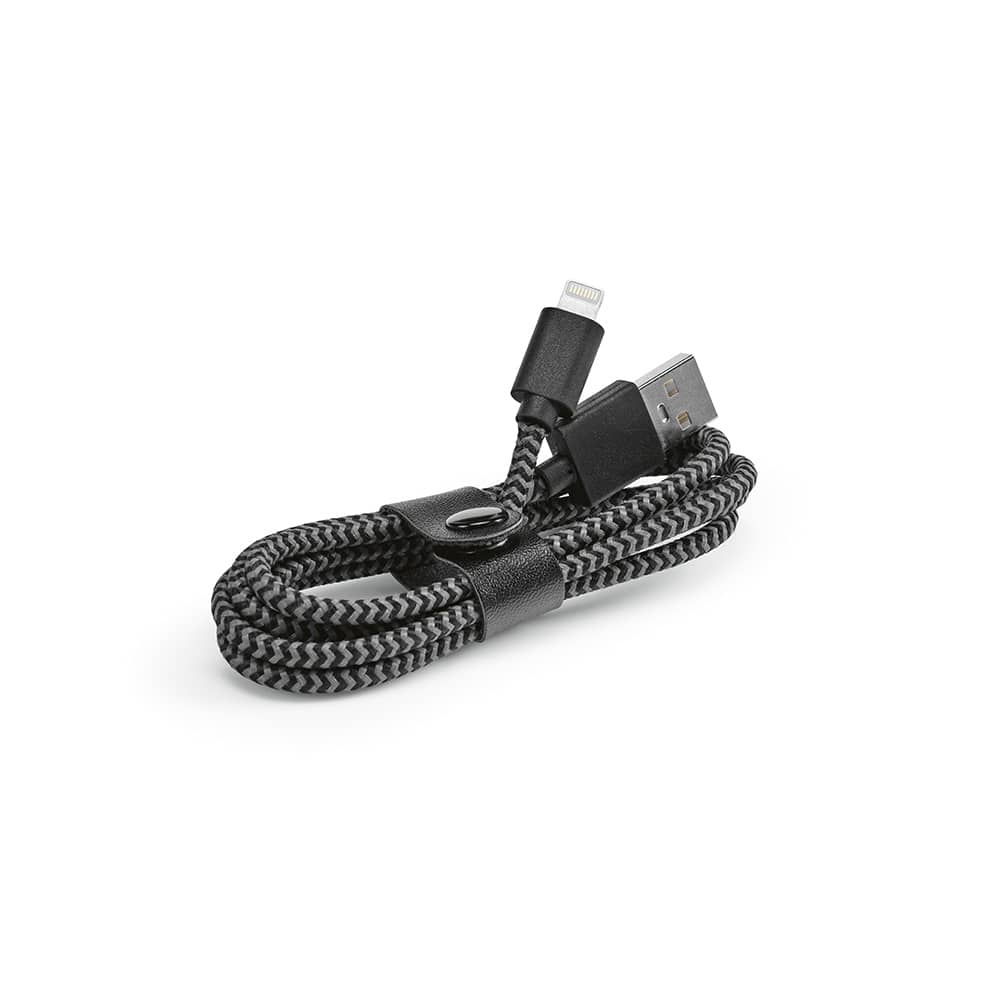 Bernoulli Cable rPET. 1m USB-A to Lightning. Fast Charge promotional product