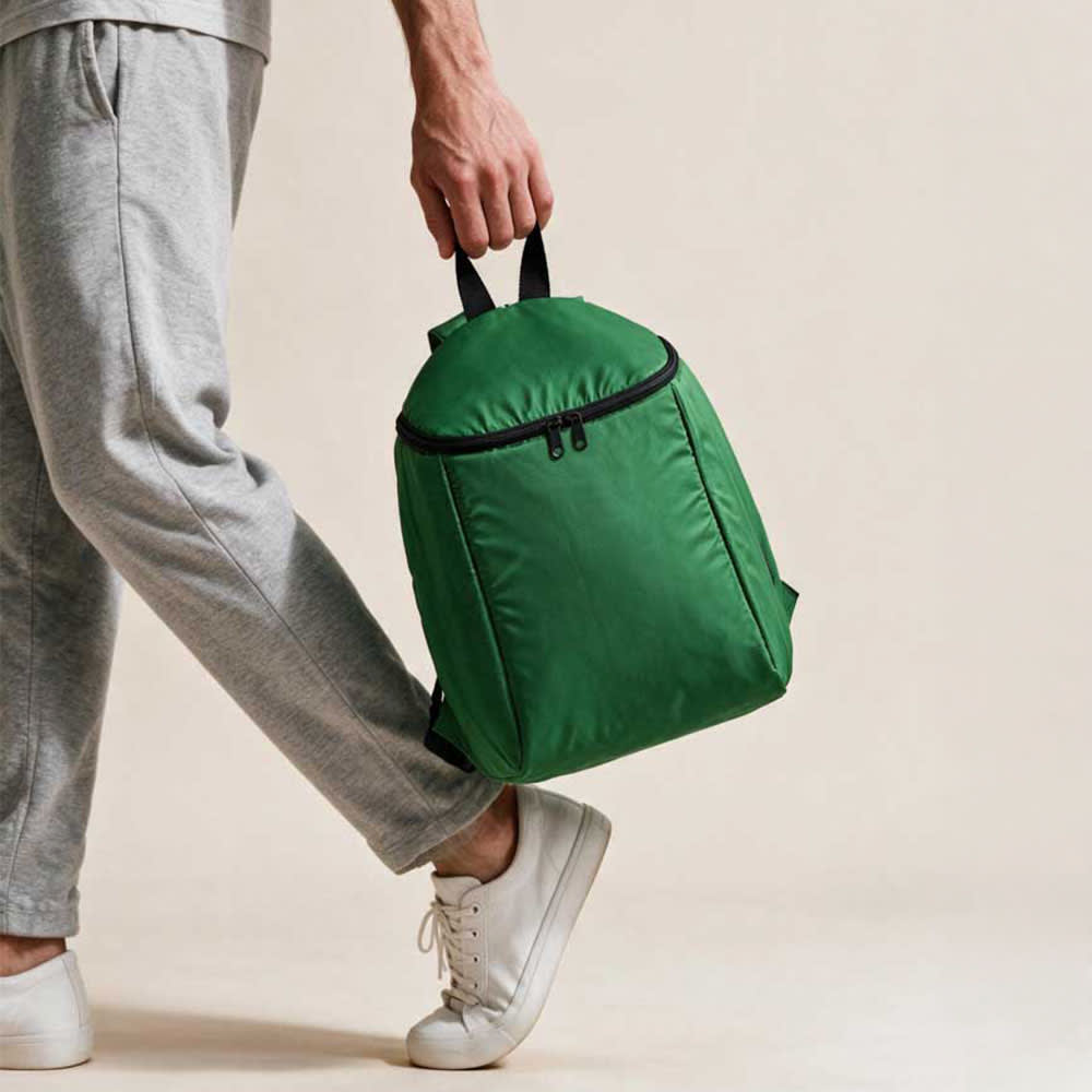 Brussels Cooler Backpack 12L rPET. Double-zipper