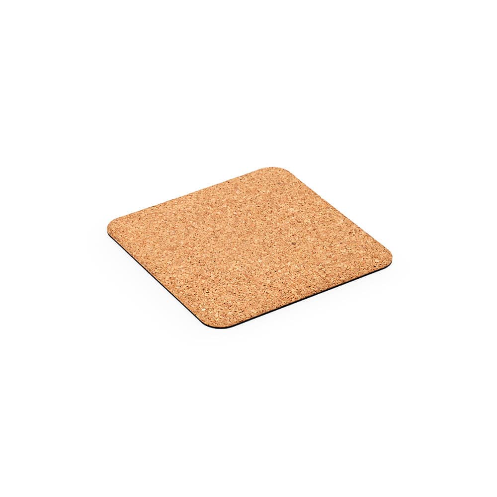 Saramago square cork mouse pad. Made in Portugal promotional product