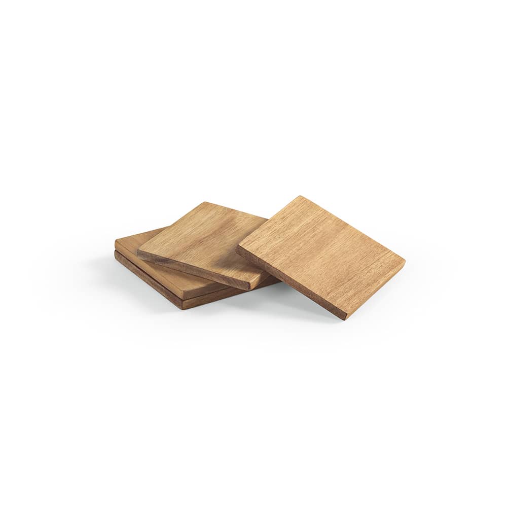 Velazquez Coasters Acacia Wood. Set of 4 promotional product