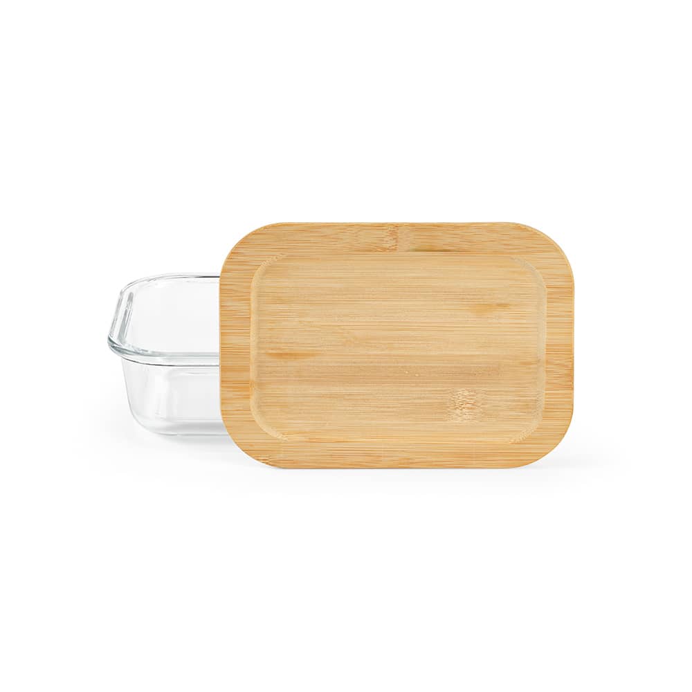 Van Gogh 500 Lunchbox Borosilicate Glass and Bamboo 520ml promotional product