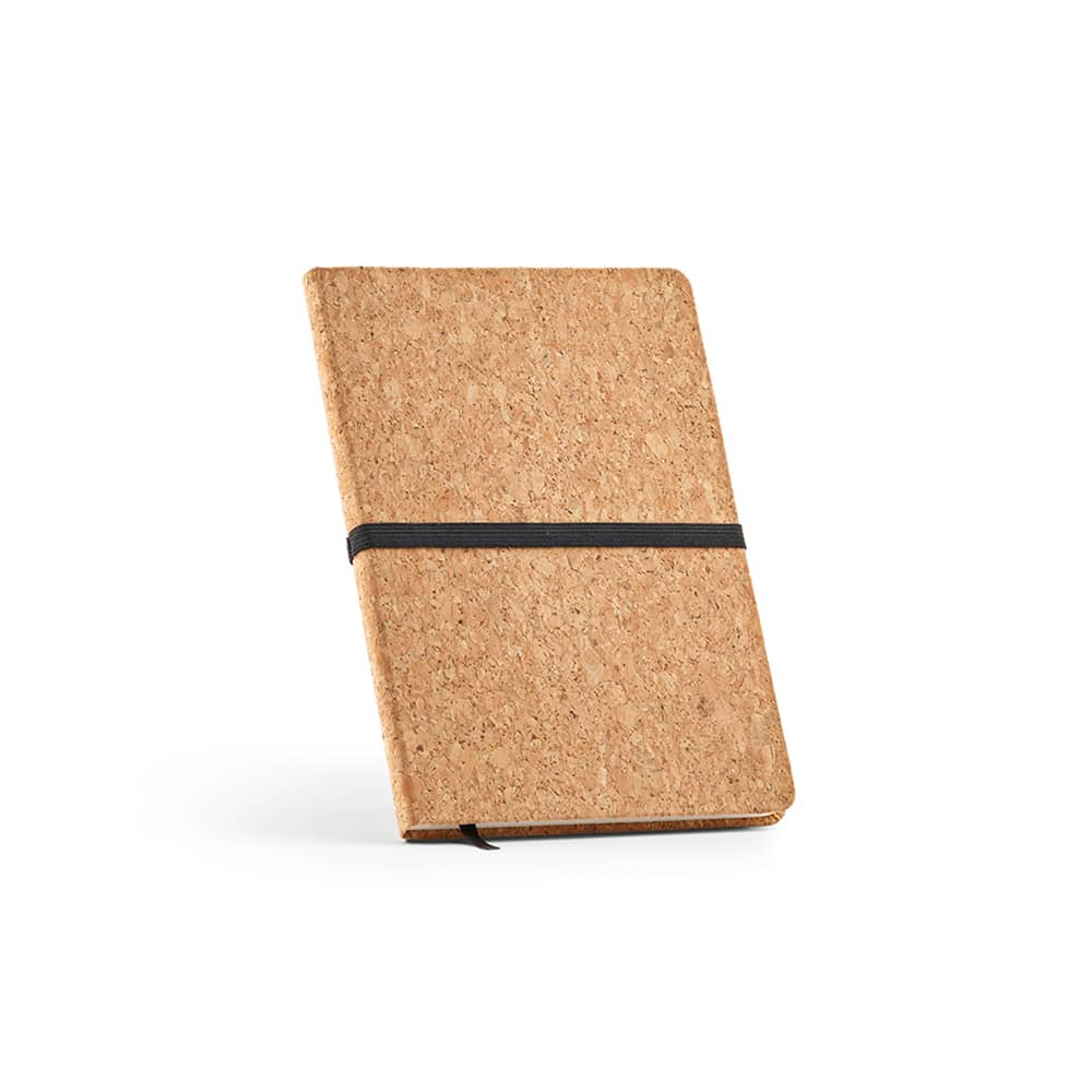 Goethe A5 Notebook Cork cover. 70gsm FSC® recycled 196 pages promotional product