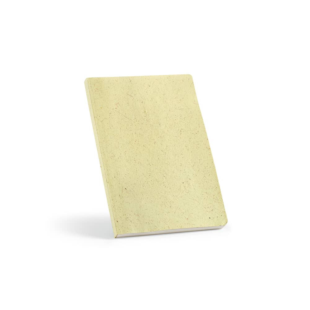 Lewis A5 Notebook Corn Husk cover. 80gsm recycled 196 pages promotional product