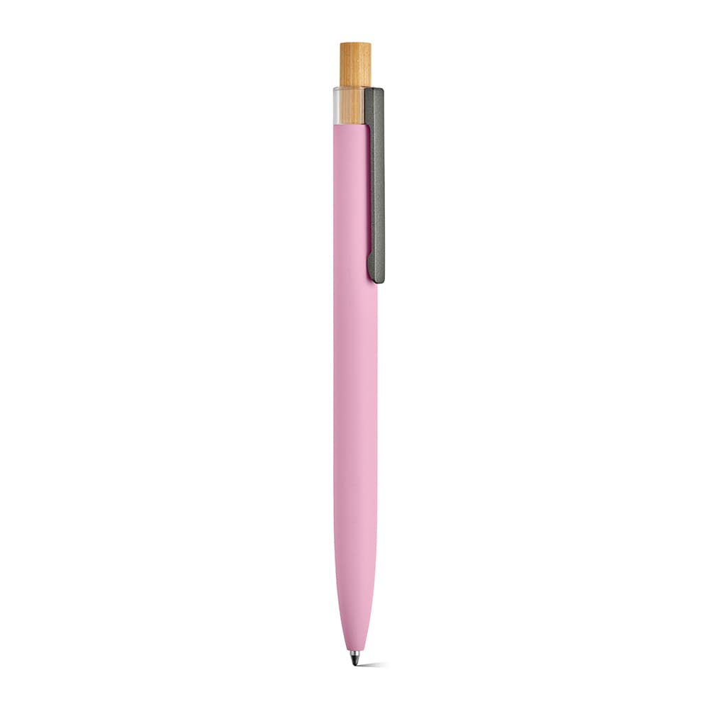 Tolkien Pen rAluminium, Bamboo and rPET. Blue 1km Dokumental® ink promotional product