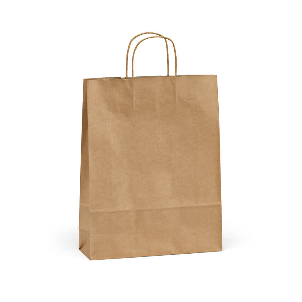 Vesuvio L Brown Recycled FSC® Kraft Bag. 115gsm. Made in Portugal promotional product