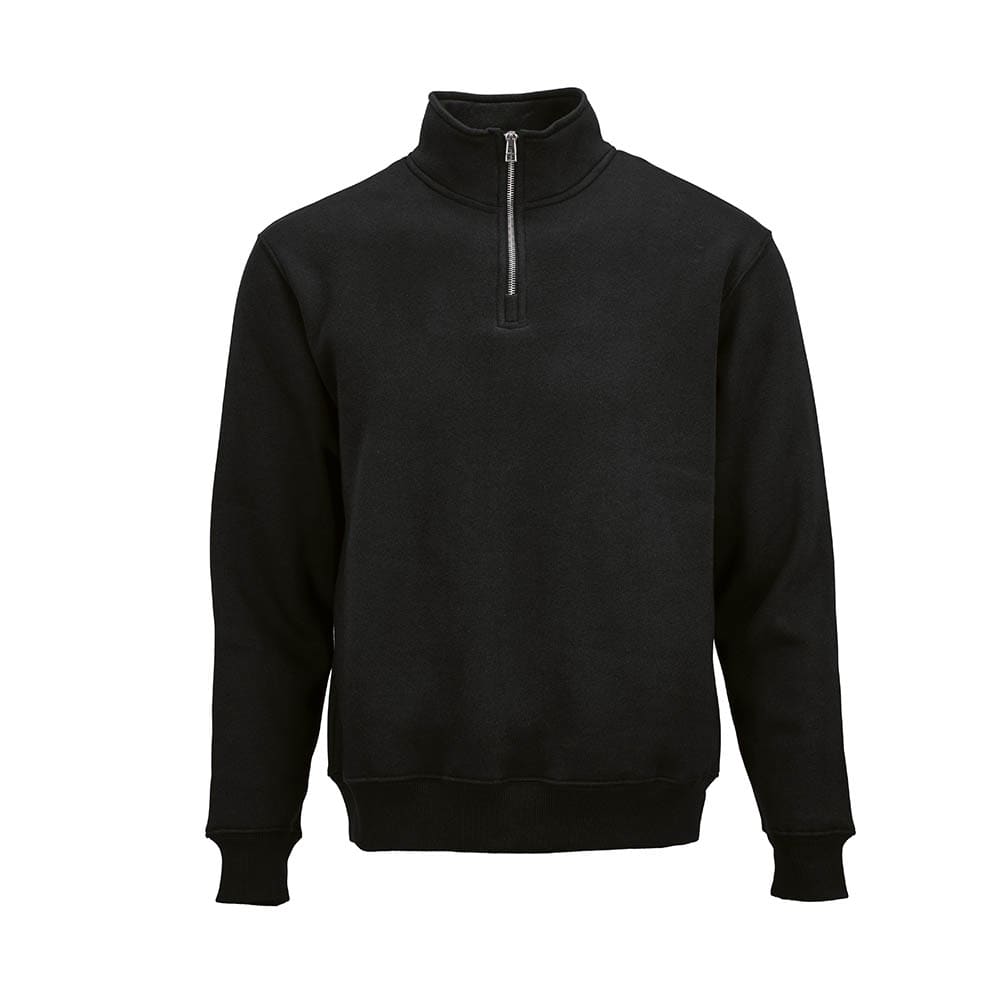 Malibu 1/4 zipper sweatshirt. Org. cotton, rCotton and rPET. Made in PT promotional product