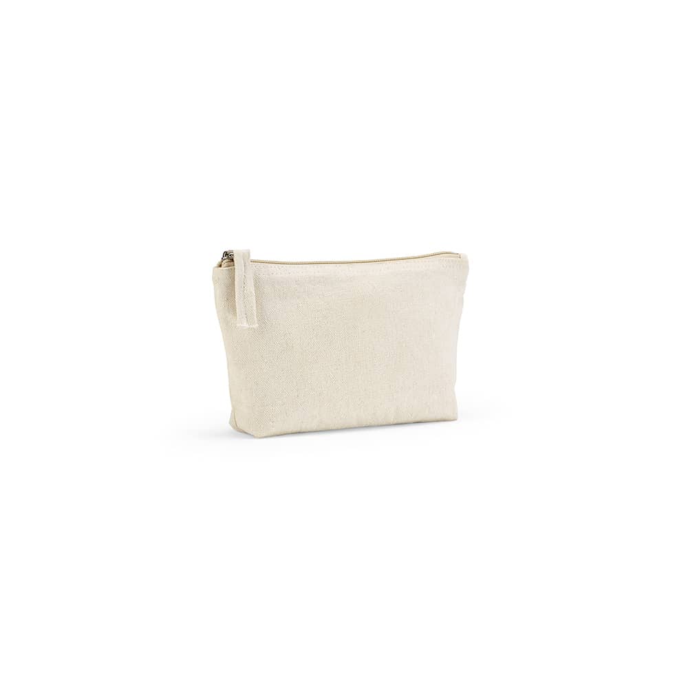 Cairo S. Toiletry Bag 1.1L 320 gsm rCotton with zipper promotional product