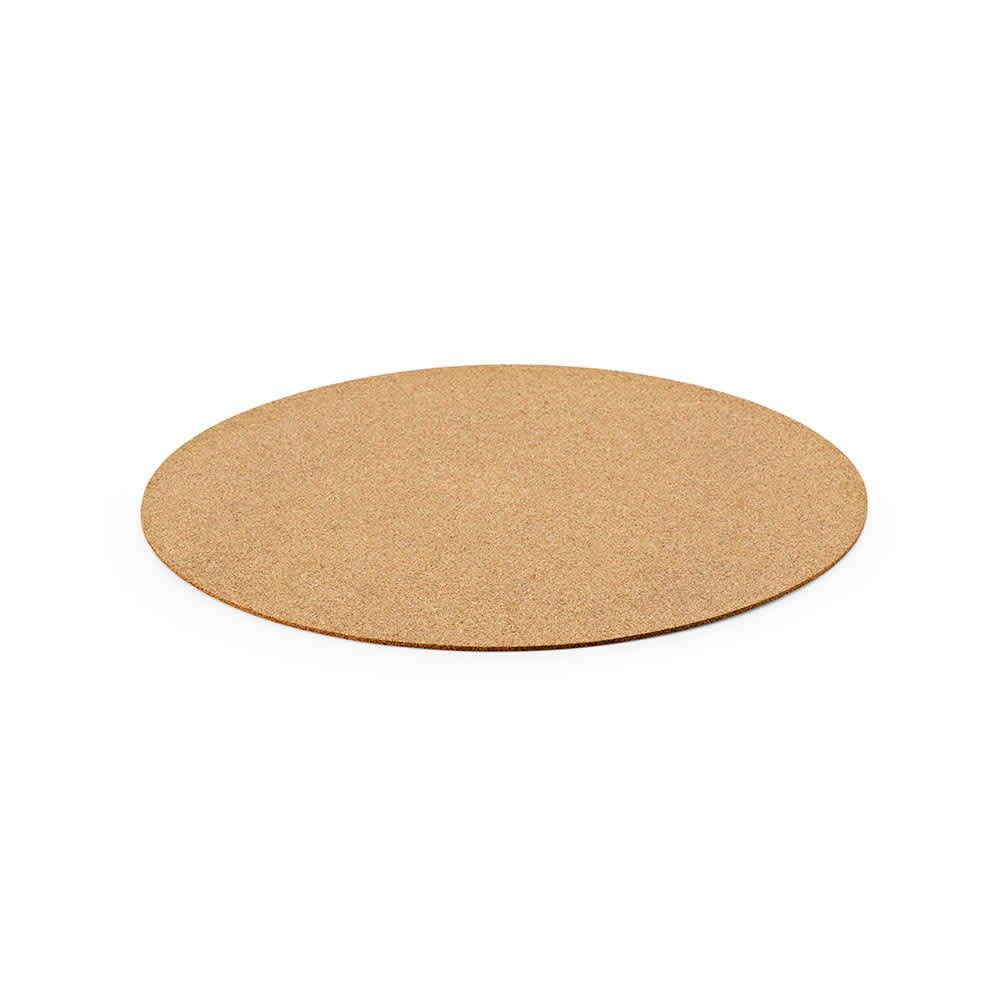 Mercury round cork placemat. Made in Portugal promotional product