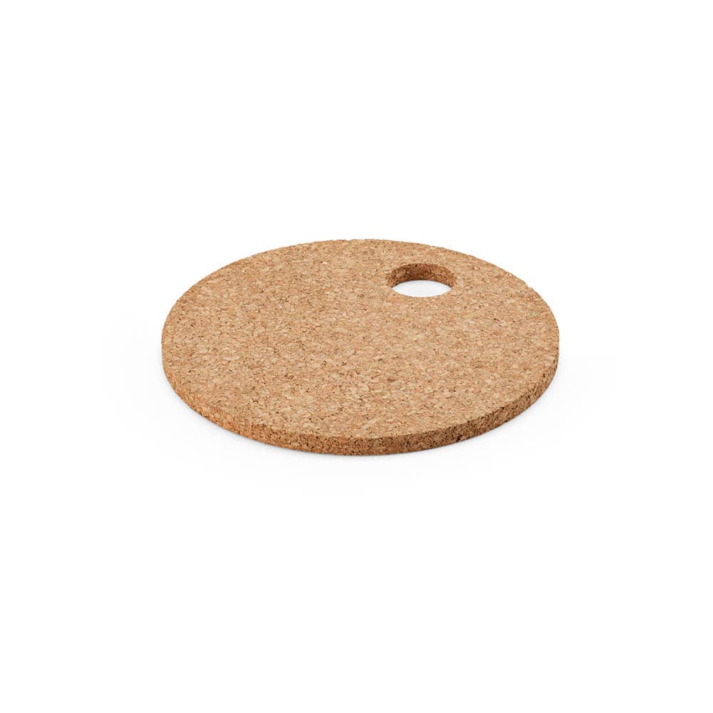 Sinatra round cork trivet. Made in Portugal promotional product