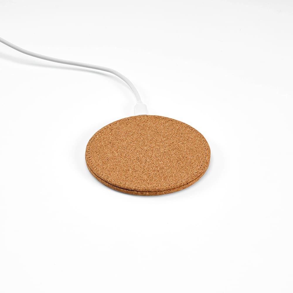 Descartes Wireless Charger Cork 15W. USB-C Port promotional product
