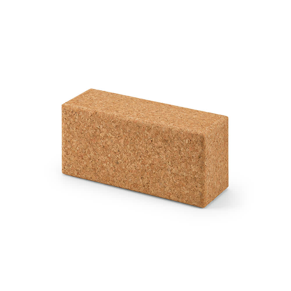 Harvey cork yoga block. Made in Portugal promotional product