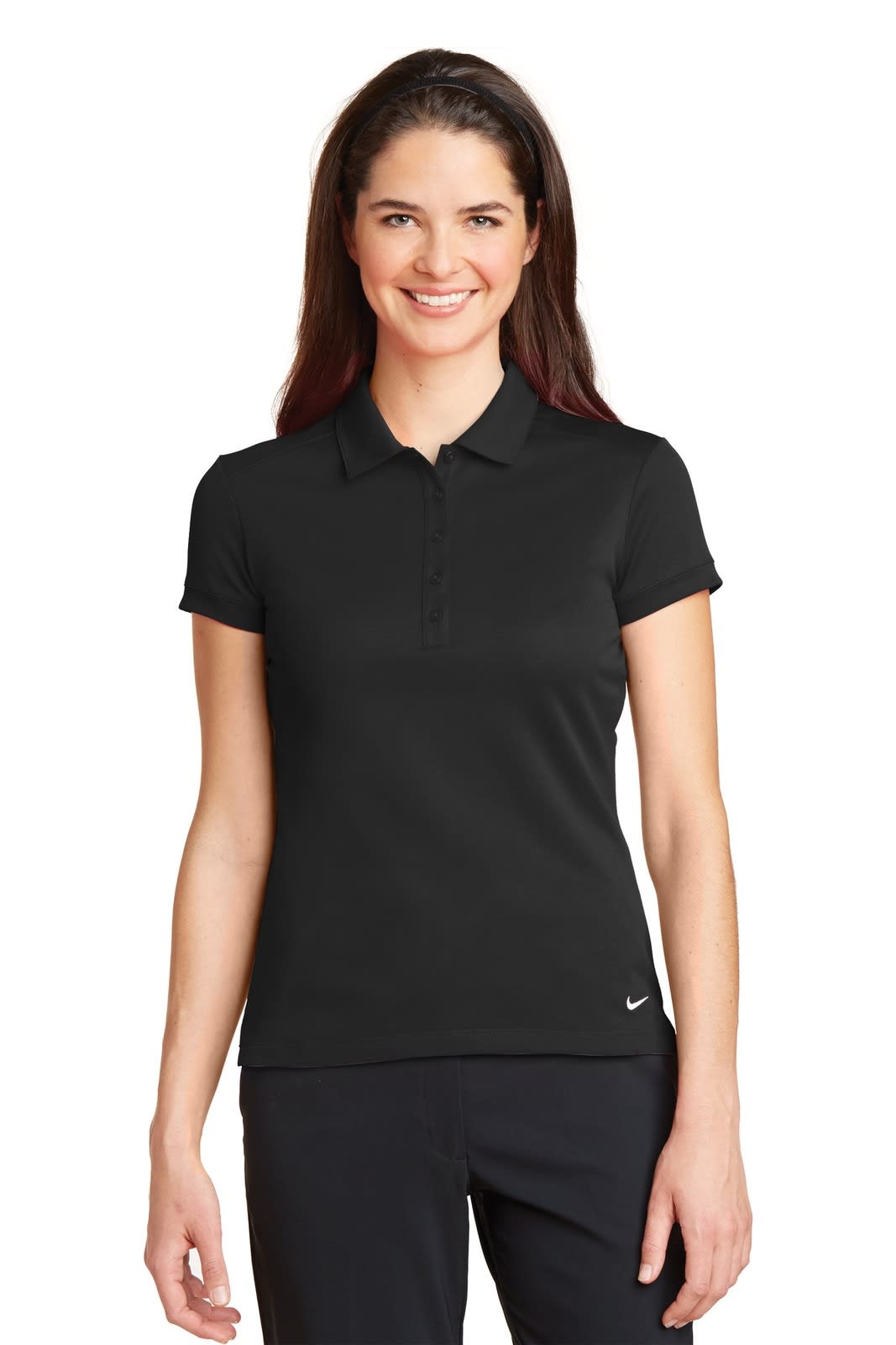 Nike Ladies Dri-FIT Solid Icon Pique Modern Fit Polo